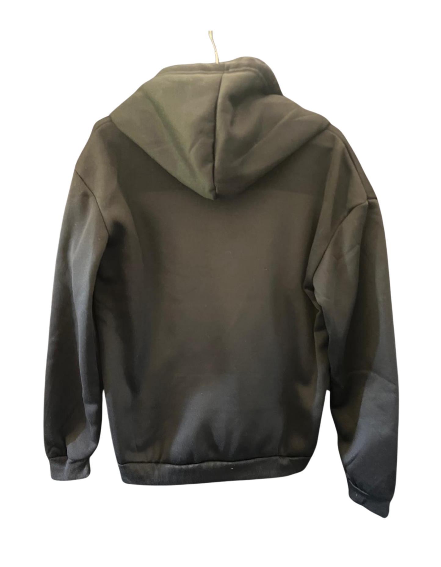 Hoodie-black-draw string-pouch pocket- The Moon.